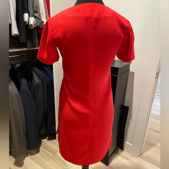 Banana Republic Summer Tangerine Colour Dress Sz 00 Petite - Picture 2 of 3